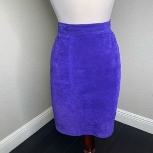 Jennifer Moore Vielot Suede Skirt
